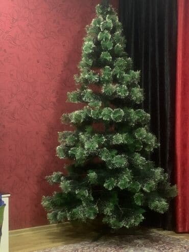 Hündürlüyü 2 m10 sm Eni 1 m 10 sm Süslənməyə hazır, qarlı effektli lalafo.az -da Hündürlüyü 2 m10 sm Eni 1 m 10 sm Süslənməyə hazır, qarlı effektli