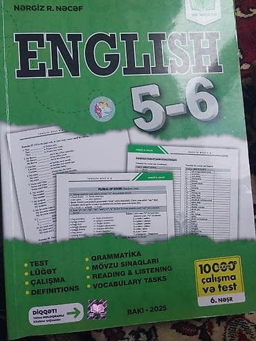Məhsul: “English 5–6” çalışma və test kitabı (6-cı nəşr) Təsvir: - lalafo.az -da Məhsul: “English 5–6” çalışma və test kitabı (6-cı nəşr) Təsvir: -