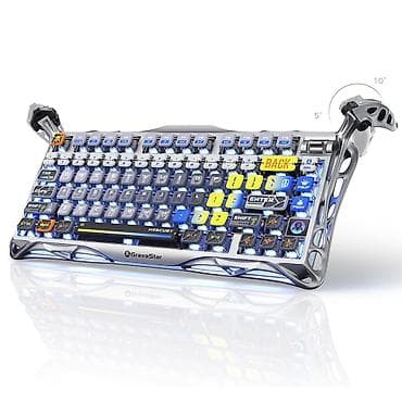 GravaStar Mercury K1 Pro Space Silver mexaniki klaviatura – futuristik lalafo.az -da GravaStar Mercury K1 Pro Space Silver mexaniki klaviatura – futuristik