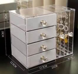 •ORGANEYZER ŞÜŞƏ: 5 ÇƏKMƏCƏLİ VƏ ASILQANLI BÖLMƏSİ 🛍 lalafo.az -da •ORGANEYZER ŞÜŞƏ: 5 ÇƏKMƏCƏLİ VƏ ASILQANLI BÖLMƏSİ 🛍