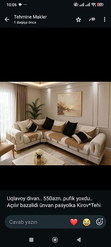 Uqlavoy divan. 550azn. pufik yoxdu. Açılır bazalidi ünvan pasyolka lalafo.az -da Uqlavoy divan. 550azn. pufik yoxdu. Açılır bazalidi ünvan pasyolka