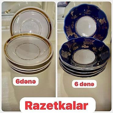 Чайный набор, цвет - Белый, Фарфор at lalafo.az Чайный набор, цвет - Белый, Фарфор