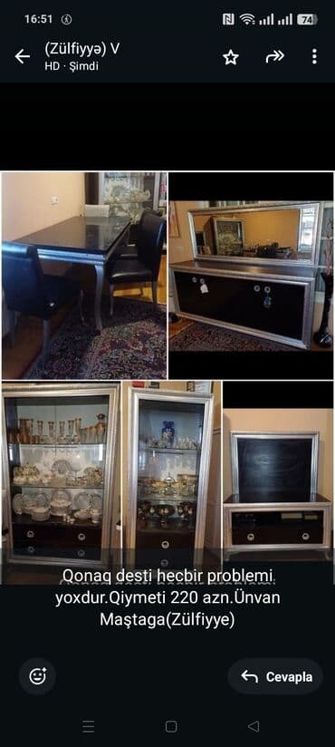 Qonaq desti hecbir problemi yoxdur.Qiymeti 220 azn.Ünvan lalafo.az -da Qonaq desti hecbir problemi yoxdur.Qiymeti 220 azn.Ünvan