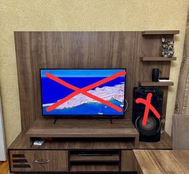 Düz TV altlığı, Polkalı, Laminat lalafo.az -da Düz TV altlığı, Polkalı, Laminat