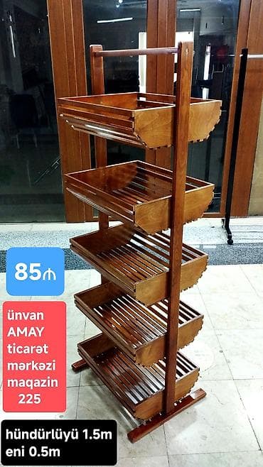 Taxta vitrin/raf sistemi #ünvan AMAY ticarət mərkəzi ağ şəhər lalafo.az -da Taxta vitrin/raf sistemi #ünvan AMAY ticarət mərkəzi ağ şəhər