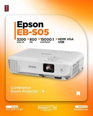 Yeni Portativ Proyektor Epson, Ödənişli çatdırılma lalafo.az -da Yeni Portativ Proyektor Epson, Ödənişli çatdırılma