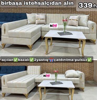 Садовая мебель на заказ: Угловой диван, Для гостиной, Ткань, С подъемным механизмом, Раскладной, Книжка at lalafo.az — 1 Садовая мебель на заказ: Угловой диван, Для гостиной, Ткань, С подъемным механизмом, Раскладной, Книжка — 1