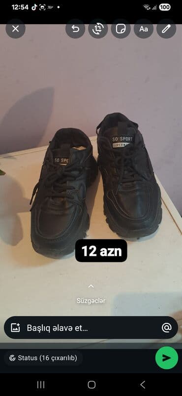 Qara idman ayaqqabısı – SO SPORT SUPER model - Material: sintetik dəri lalafo.az -da Qara idman ayaqqabısı – SO SPORT SUPER model - Material: sintetik dəri