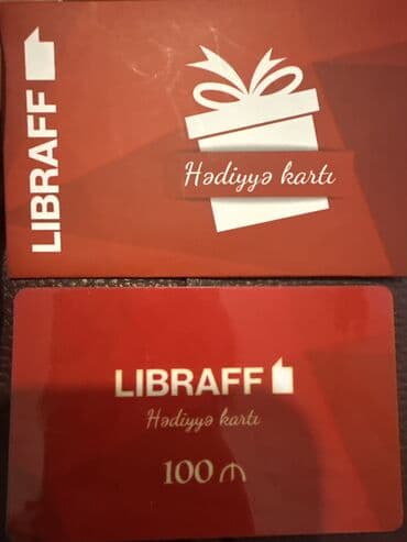 Libraff hədiyyə kartı 100 aznlik -90 azn lalafo.az -da Libraff hədiyyə kartı 100 aznlik -90 azn
