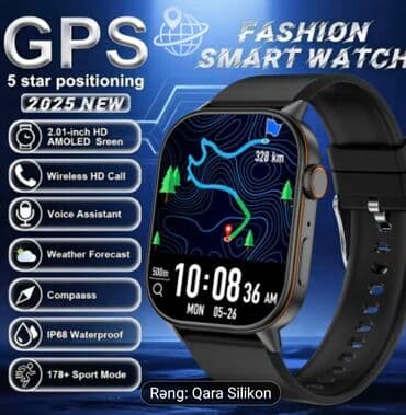 Yeni, Smart saat, Suya davamlı, rəng - Qara lalafo.az -da Yeni, Smart saat, Suya davamlı, rəng - Qara