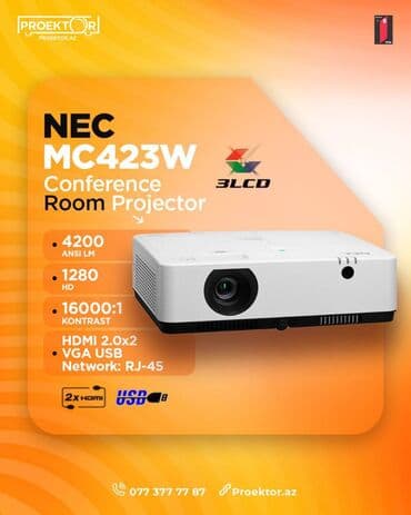 İşlənmiş Portativ Proyektor NEC, Ödənişli çatdırılma lalafo.az -da İşlənmiş Portativ Proyektor NEC, Ödənişli çatdırılma