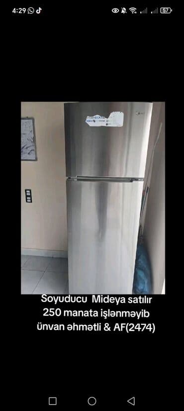 2 qapılı Soyuducu Satılır, rəng - Boz lalafo.az -da 2 qapılı Soyuducu Satılır, rəng - Boz