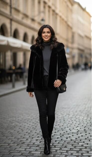 Kürk, rəng - Qara lalafo.az -da Kürk, rəng - Qara