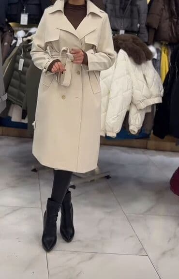 Plaş, Bershka, L, rəng - Bej lalafo.az -da Plaş, Bershka, L, rəng - Bej