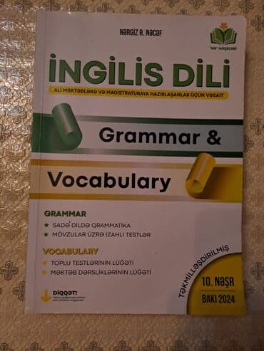 İngilis dili üzrə Nərgiz Nəcəf (NN) qayda 2024 lalafo.az -da İngilis dili üzrə Nərgiz Nəcəf (NN) qayda 2024