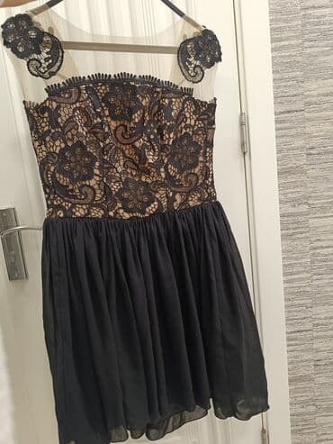 Qısa ziyafət donu – qara - Model: A-kəsimli, dizüstü uzunluq - Üst lalafo.az -da Qısa ziyafət donu – qara - Model: A-kəsimli, dizüstü uzunluq - Üst