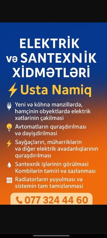 Балконы: Elektrik və santexnik xidmətləri – Usta Namiq Göstərilən işlər: - at lalafo.az — 1 Балконы: Elektrik və santexnik xidmətləri – Usta Namiq Göstərilən işlər: - — 1
