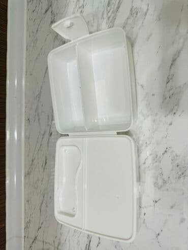 Oxlovlar: Ağ rəngli plastik yemək konteyneri (lunch box) - Kvadrat formalı lalafo.az -da — 3 Oxlovlar: Ağ rəngli plastik yemək konteyneri (lunch box) - Kvadrat formalı — 3