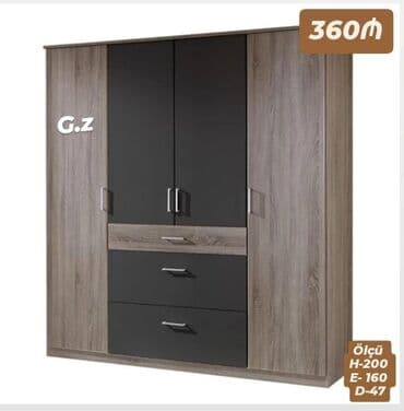 Yeni, Açılan, 4 qapılı Düz dolab, Qarderob, paltar dolabı lalafo.az -da Yeni, Açılan, 4 qapılı Düz dolab, Qarderob, paltar dolabı