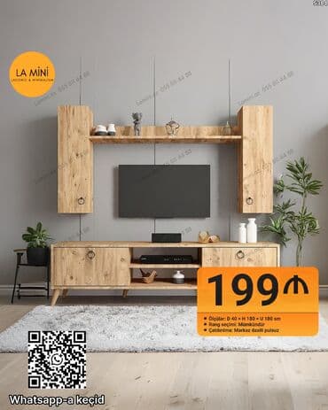 Düz TV altlığı, Polkalı, Taxtalı lalafo.az -da Düz TV altlığı, Polkalı, Taxtalı