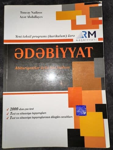 Məhsul: “Ədəbiyyat – Abituriyentlər üçün test toplusu” Müəlliflər lalafo.az -da Məhsul: “Ədəbiyyat – Abituriyentlər üçün test toplusu” Müəlliflər