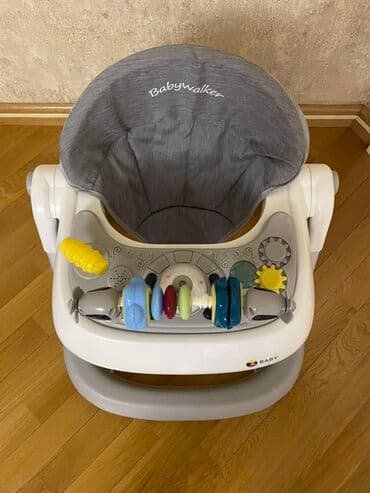 Uşaq gəzdirəni – Babywalker - Rəng: ağ/boz - Yumşaq, yüksək arxalı lalafo.az -da Uşaq gəzdirəni – Babywalker - Rəng: ağ/boz - Yumşaq, yüksək arxalı