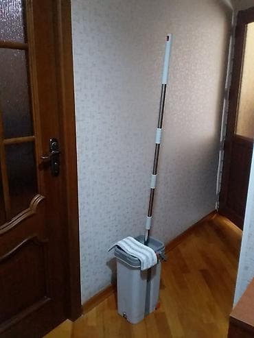 Düz döşəmələr üçün mop və iki bölməli vedrə dəsti - Dəst: teleskopik lalafo.az -da Düz döşəmələr üçün mop və iki bölməli vedrə dəsti - Dəst: teleskopik
