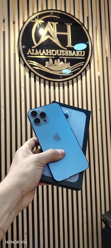 IPhone 13 Pro Max, 256 GB, Sierra Blue, Zəmanət, Simsiz şarj, Face ID lalafo.az -da IPhone 13 Pro Max, 256 GB, Sierra Blue, Zəmanət, Simsiz şarj, Face ID
