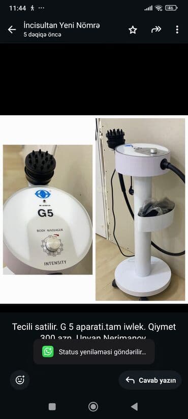 Tecili satilir. G 5 aparati.tam iwlek. Qiymet 300 azn. Unvan lalafo.az -da Tecili satilir. G 5 aparati.tam iwlek. Qiymet 300 azn. Unvan