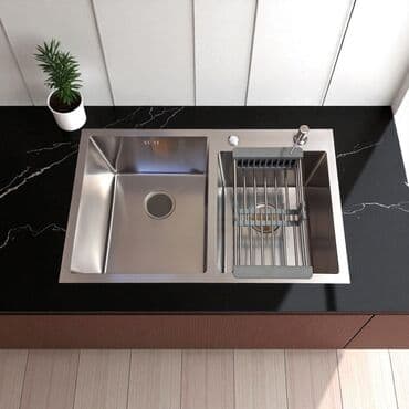 Новый Квадратная Кухонная мойка, Без шкафа, Нержавейка, Бесплатная доставка at lalafo.az — 1 Новый Квадратная Кухонная мойка, Без шкафа, Нержавейка, Бесплатная доставка — 1