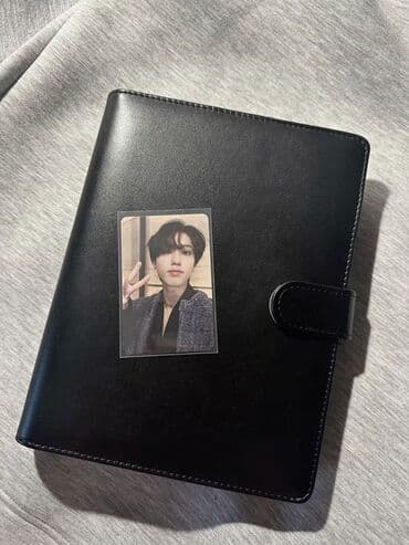 papka: Kpop binder Kolleksiya fotokartları üçün qara rəngli ringli at lalafo.az — 1 papka: Kpop binder Kolleksiya fotokartları üçün qara rəngli ringli — 1