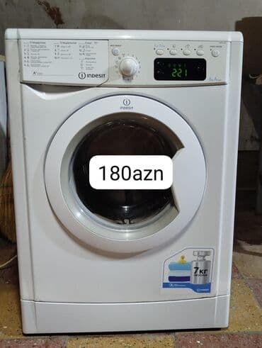 Paltaryuyan maşın Indesit, 7 kq, Avtomat, Qurutmasız, Kredit yoxdur lalafo.az -da Paltaryuyan maşın Indesit, 7 kq, Avtomat, Qurutmasız, Kredit yoxdur