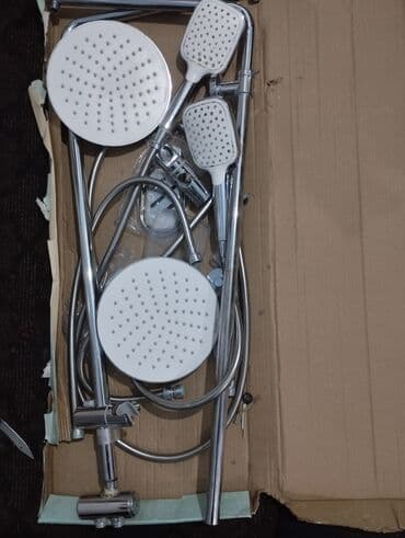 İki funksiyalı duş sistemi dəsti - Üst duş (yağış tipli): iri dairəvi lalafo.az -da İki funksiyalı duş sistemi dəsti - Üst duş (yağış tipli): iri dairəvi