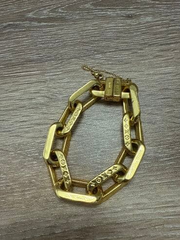 Qızılı rəngdə LV zəncir qolbaq - Kütləvi, düzbucaqlı halqalardan lalafo.az -da Qızılı rəngdə LV zəncir qolbaq - Kütləvi, düzbucaqlı halqalardan