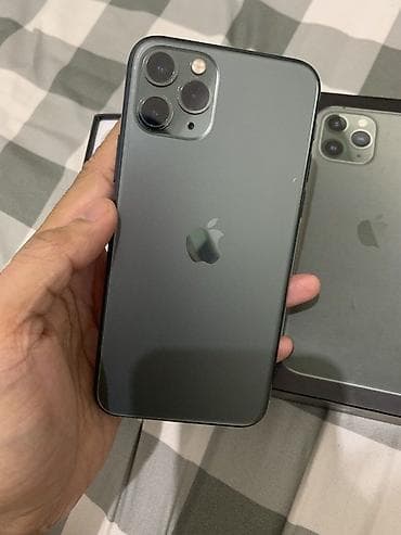 IPhone 11 Pro, 256 GB, Matte Midnight Green, Face ID lalafo.az -da IPhone 11 Pro, 256 GB, Matte Midnight Green, Face ID