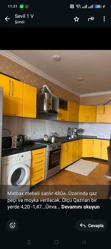 Mətbəx mebeli satılır 480₼. Üzərində qaz peçi və moyka veriləcək. Ölçü lalafo.az -da Mətbəx mebeli satılır 480₼. Üzərində qaz peçi və moyka veriləcək. Ölçü