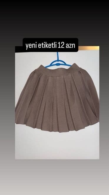 Qəhvəyi rəngdə qız uşaqları üçün pliseli ətək. - Model: klassik lalafo.az -da Qəhvəyi rəngdə qız uşaqları üçün pliseli ətək. - Model: klassik