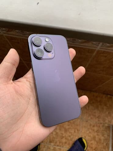 IPhone 14 Pro, 256 GB, Deep Purple, Simsiz şarj, Face ID lalafo.az -da IPhone 14 Pro, 256 GB, Deep Purple, Simsiz şarj, Face ID