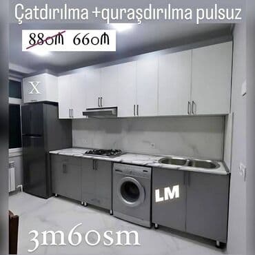 Mətbəx mebellərinin sifarişlə hazırlanması✔️ Ölçü : 3m60sm 660₼ lalafo.az -da Mətbəx mebellərinin sifarişlə hazırlanması✔️ Ölçü : 3m60sm 660₼