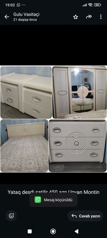 Yataq desdi satilir 450 azn.Unvan Montin (Gulu) lalafo.az -da Yataq desdi satilir 450 azn.Unvan Montin (Gulu)