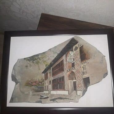 Şəki Xansarayının təsviri olan çərçivəli tablo - Mövzu: Azərbaycan lalafo.az -da Şəki Xansarayının təsviri olan çərçivəli tablo - Mövzu: Azərbaycan