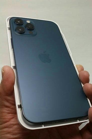 IPhone 12 Pro Max, 256 GB, Pacific Blue, Simsiz şarj, Face ID lalafo.az -da IPhone 12 Pro Max, 256 GB, Pacific Blue, Simsiz şarj, Face ID