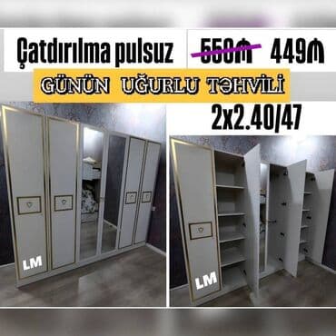 Yeni, 4 qapılı Dolab-asılqan lalafo.az -da Yeni, 4 qapılı Dolab-asılqan