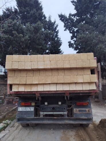 Şamaxı daşı – təbii sarı rəngli tikinti bloku - Material: təbii lalafo.az -da Şamaxı daşı – təbii sarı rəngli tikinti bloku - Material: təbii