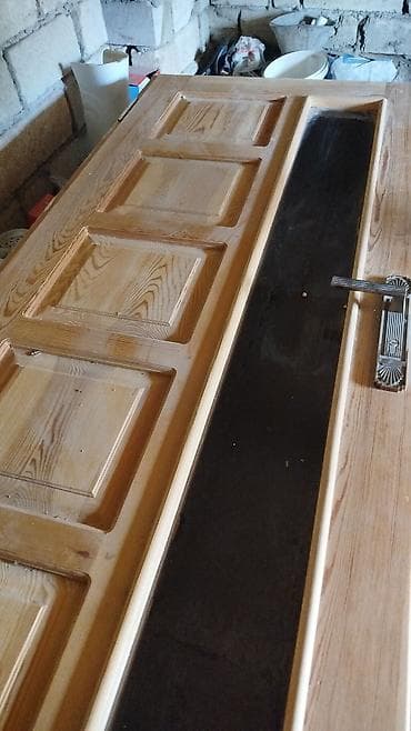 Taxta giriş/otaq qapısı - Material: təbii ağac (şüşəli-panel dizayn) lalafo.az -da — 2 Taxta giriş/otaq qapısı - Material: təbii ağac (şüşəli-panel dizayn) — 2