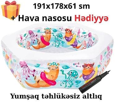 Новый Надувной бассейн Intex, 1.1 - 2 м, 501 - 1000 л at lalafo.az Новый Надувной бассейн Intex, 1.1 - 2 м, 501 - 1000 л