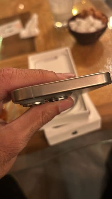 IPhone 15 Pro, 128 GB, Natural Titanium, Zəmanət, Barmaq izi, Simsiz şarj lalafo.az -da IPhone 15 Pro, 128 GB, Natural Titanium, Zəmanət, Barmaq izi, Simsiz şarj