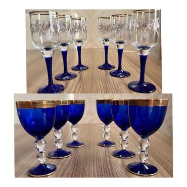 Qədəhlər, rəng - Göy, Xrustal, 6 ədədli dəst, Çexiya lalafo.az -da Qədəhlər, rəng - Göy, Xrustal, 6 ədədli dəst, Çexiya