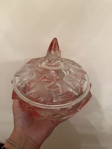 Şüşə qapaqlı konfeti/saxlama qabı - Material: qalın şüşə - Dizayn lalafo.az -da Şüşə qapaqlı konfeti/saxlama qabı - Material: qalın şüşə - Dizayn