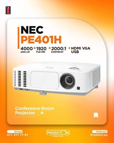 İşlənmiş Portativ Proyektor NEC, Ödənişli çatdırılma lalafo.az -da İşlənmiş Portativ Proyektor NEC, Ödənişli çatdırılma